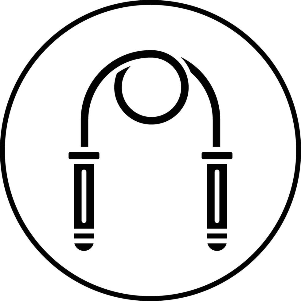 Skipping Rope Illustration Icon vector