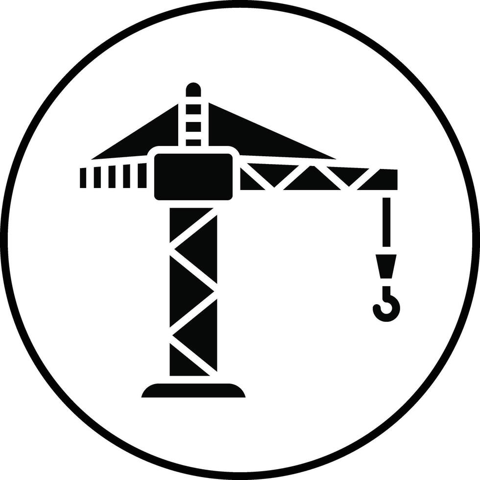 Crane Illustration Icon vector
