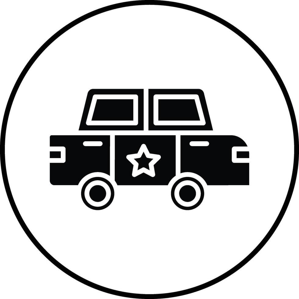 Police Car Illustration Icon vector