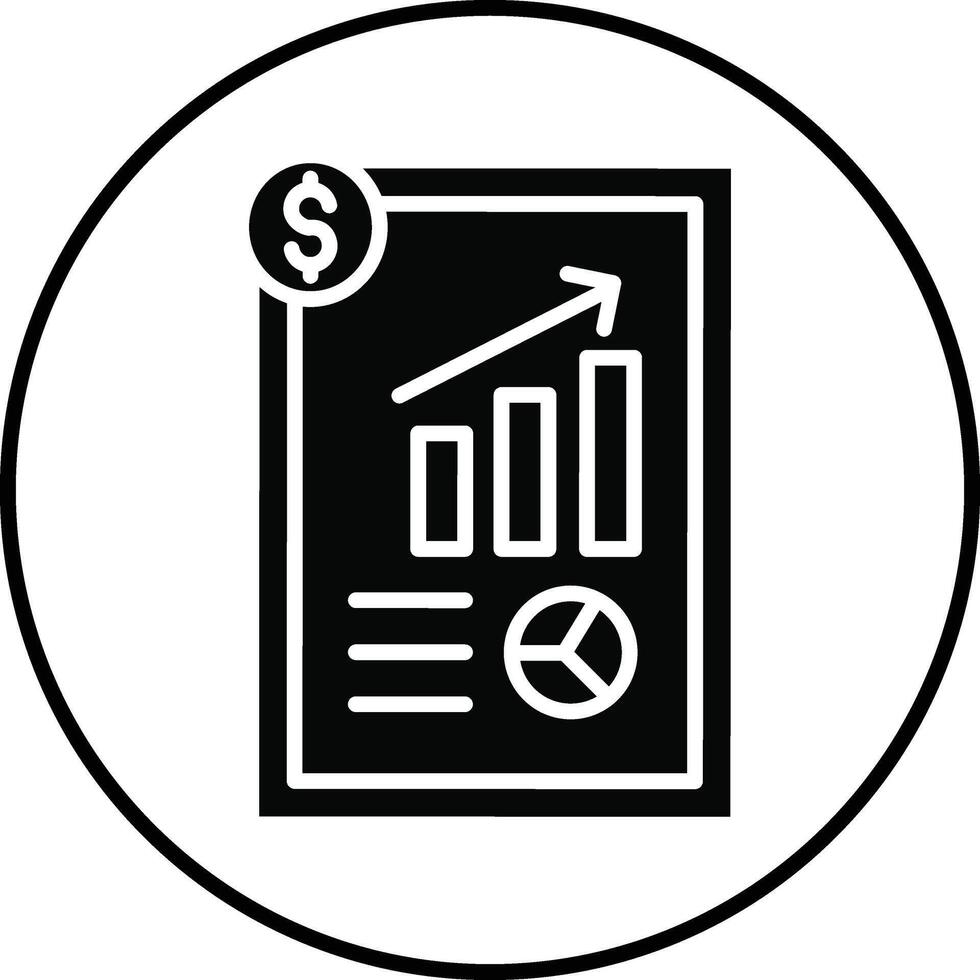 Business Report Illustration Icon vector