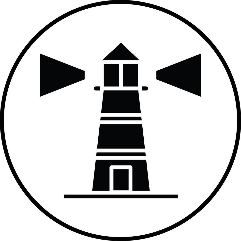 Lighthouse Illustration Icon vector