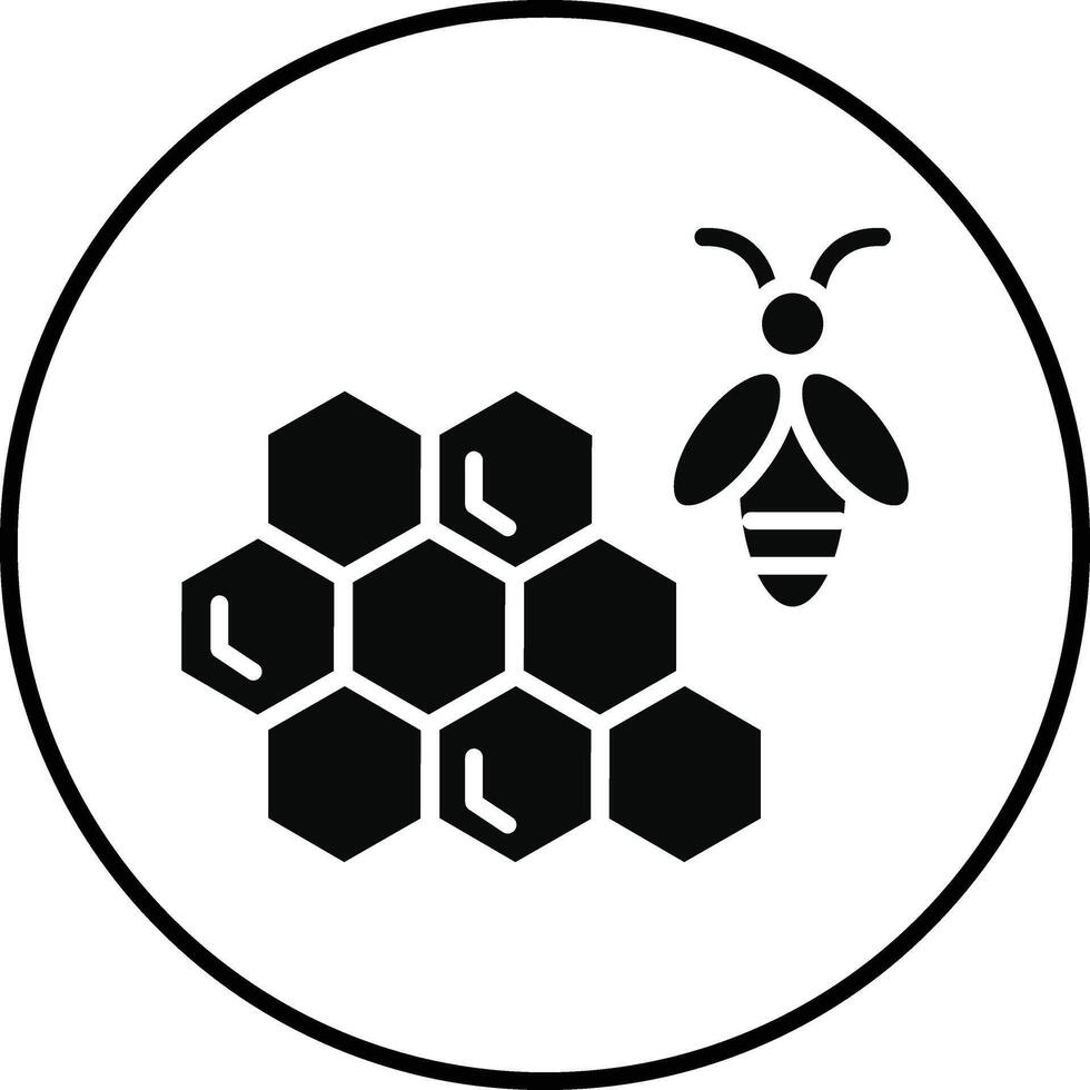 Honeycomb Illustration Icon vector