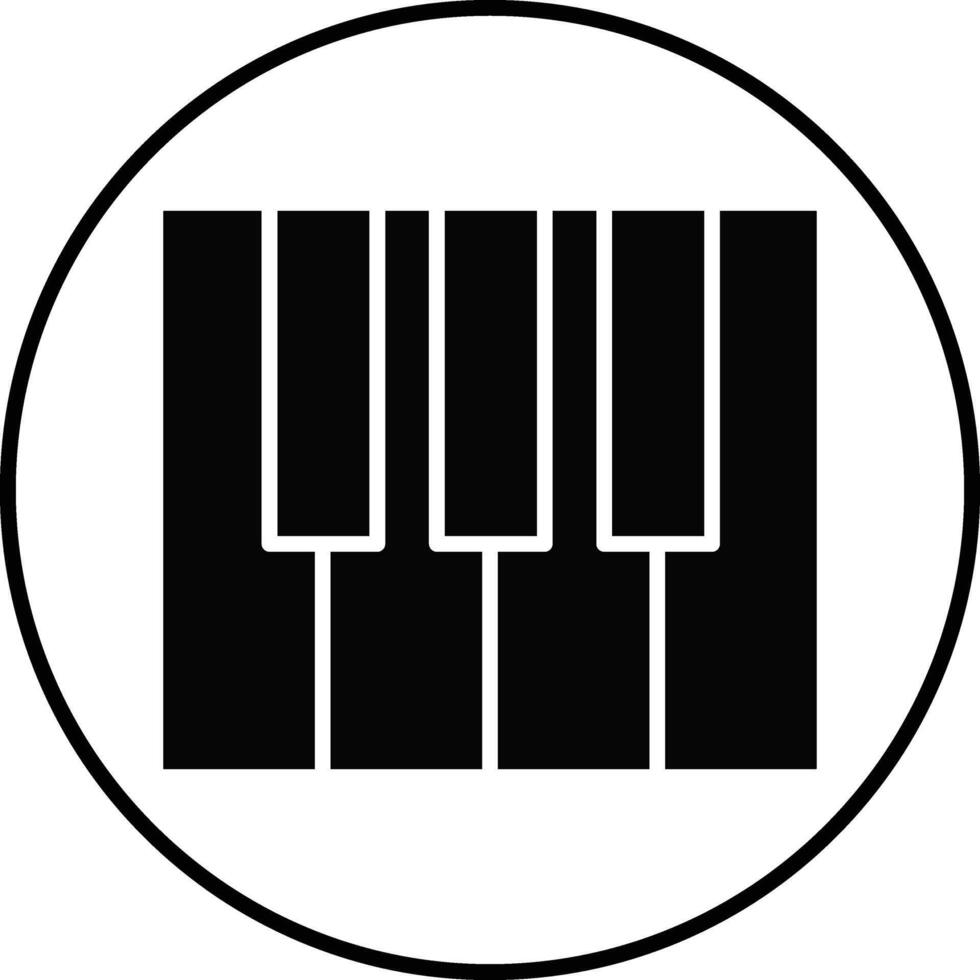 Piano Illustration Icon vector