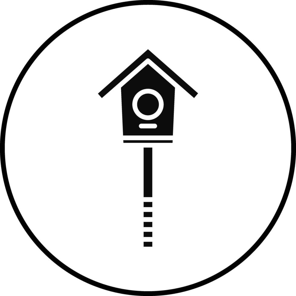 Bird House Illustration Icon vector