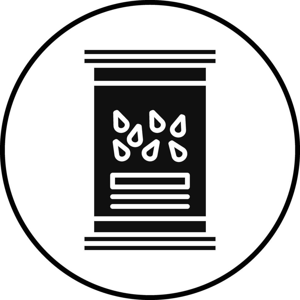 Seeds Bag Illustration Icon vector