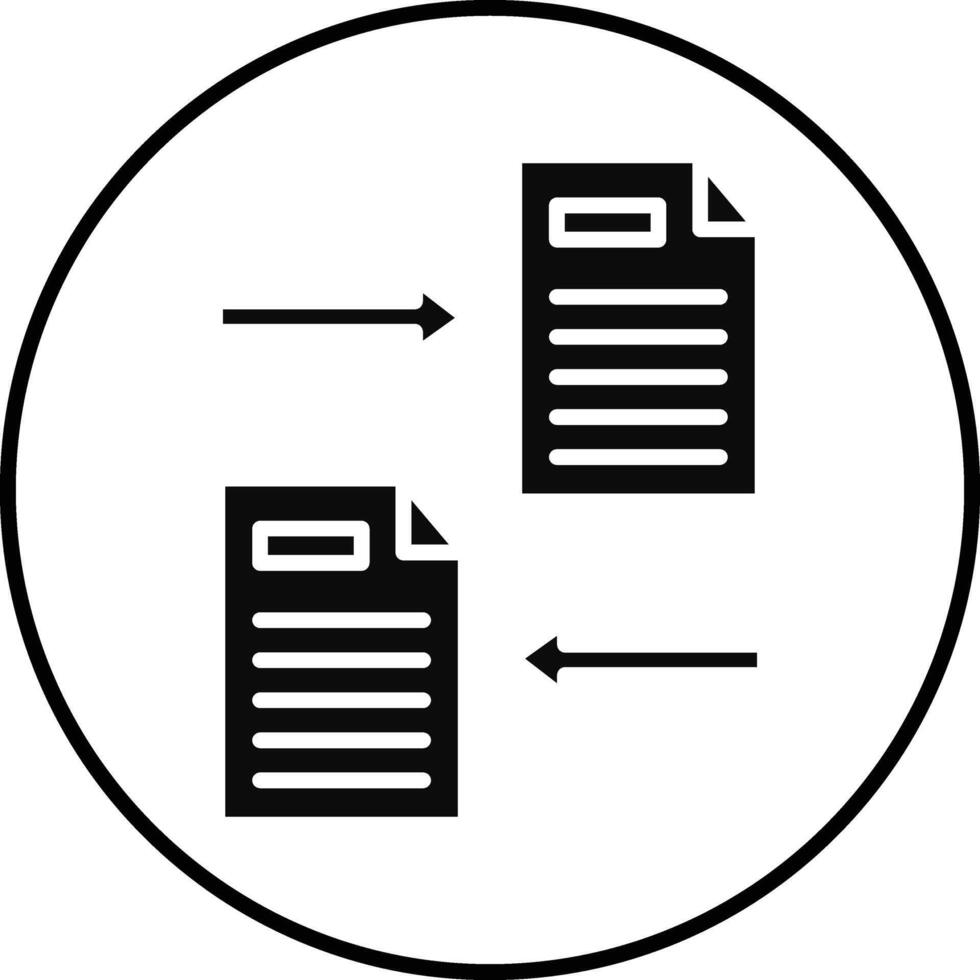 File Sharing Illustration Icon vector