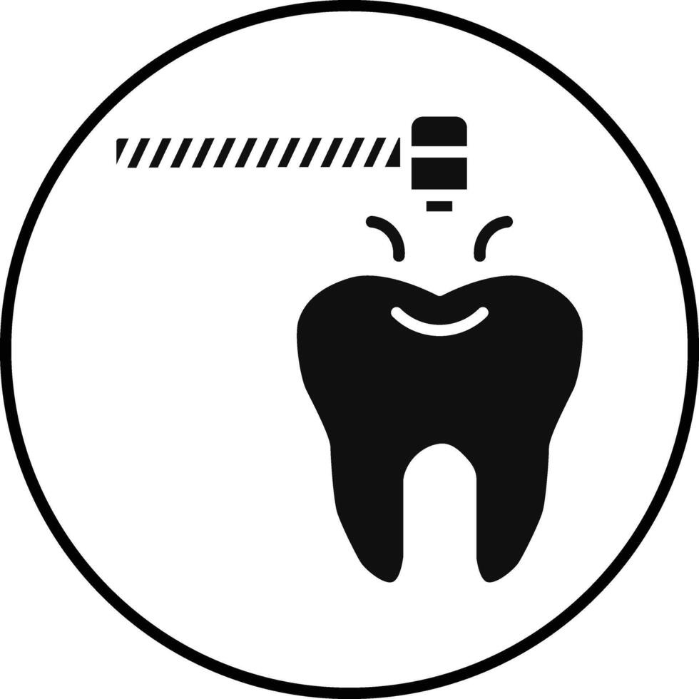 Dental Drill Illustration Icon vector