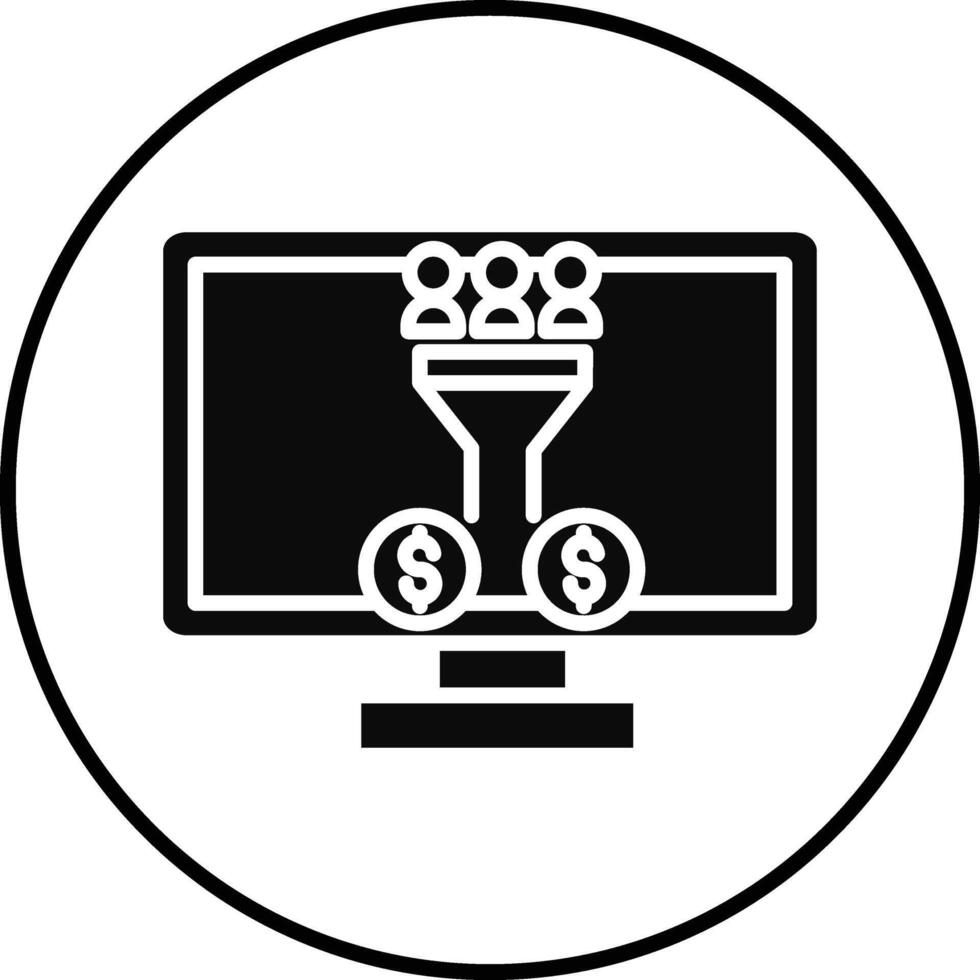 Conversion Marketing Illustration Icon vector