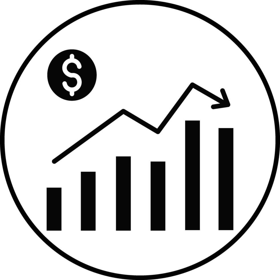 Stock Market Illustration Icon vector