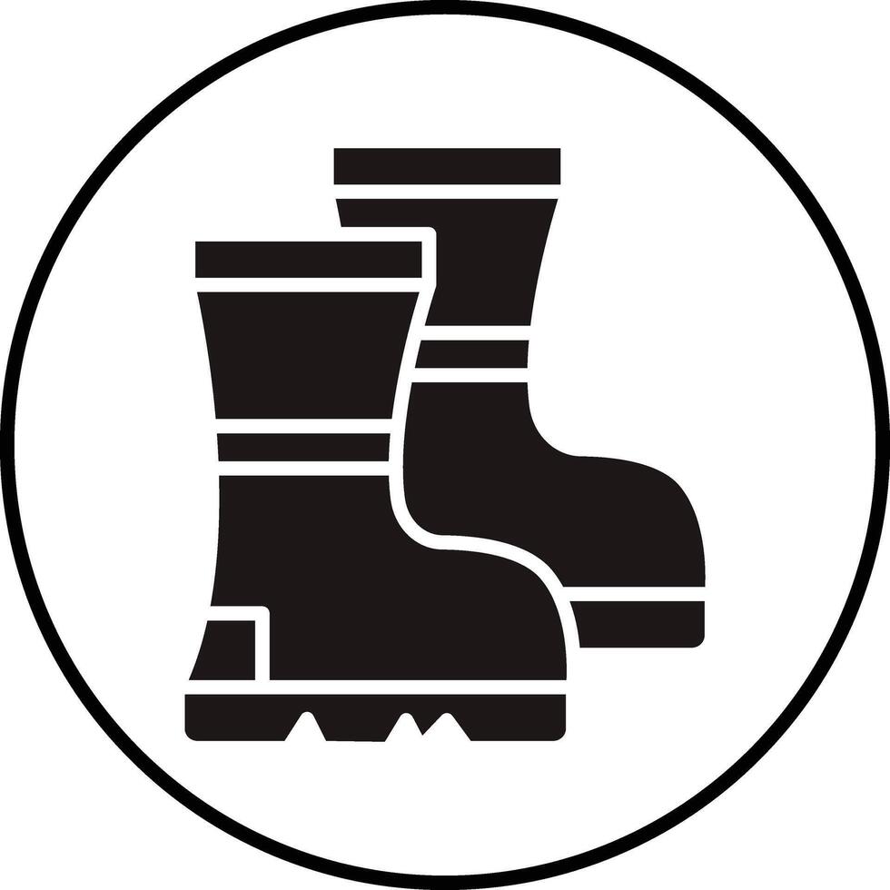Farming Boots Illustration Icon vector