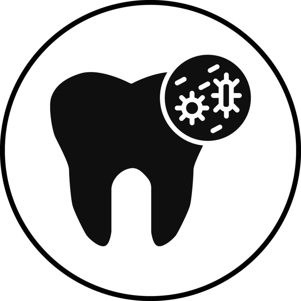 Tooth Infection Illustration Icon vector