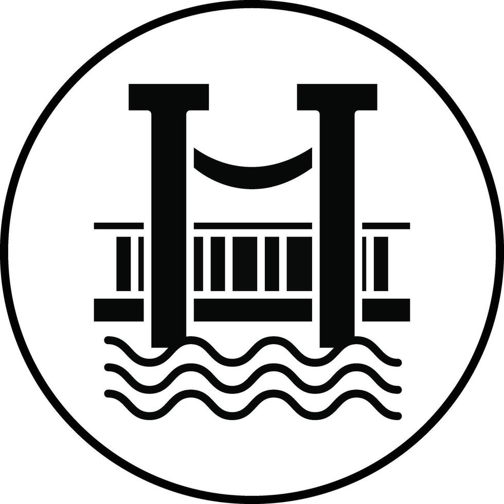 Bridge Illustration Icon vector