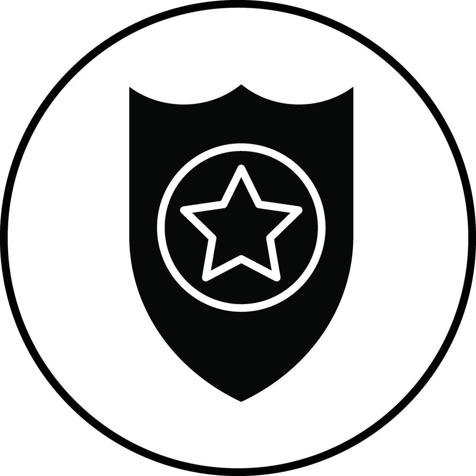 Police Badge Illustration Icon vector