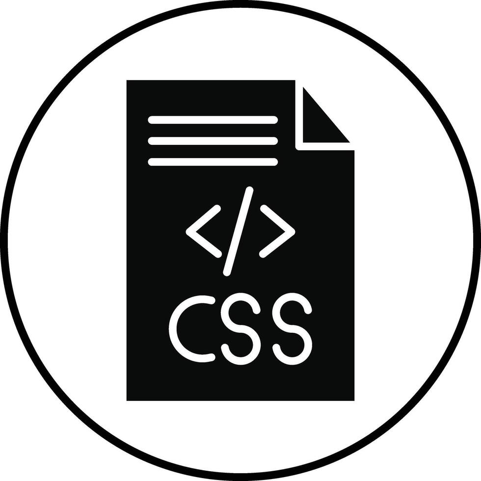 CSS Code Illustration Icon vector