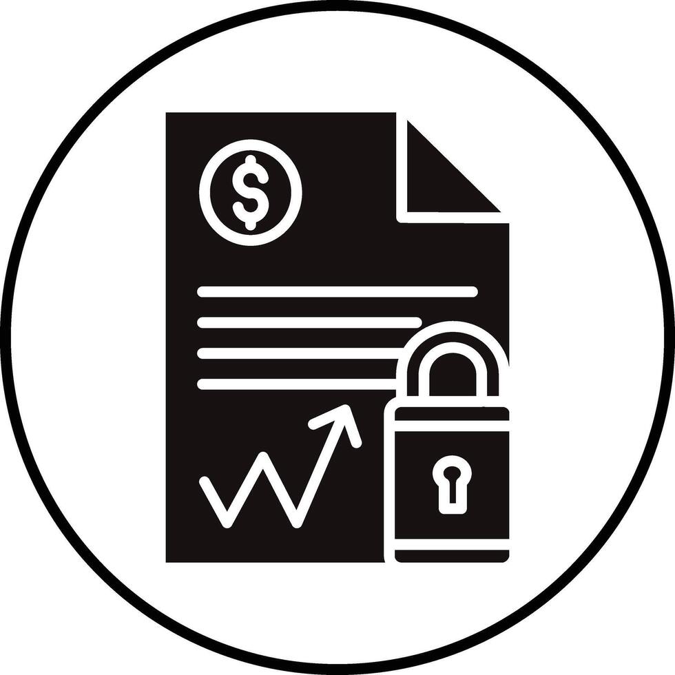 Document Security Illustration Icon vector