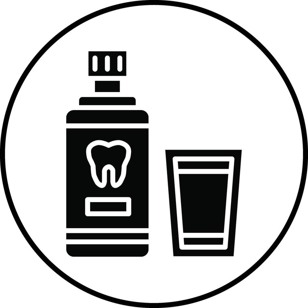 Mouthwash Illustration Icon vector