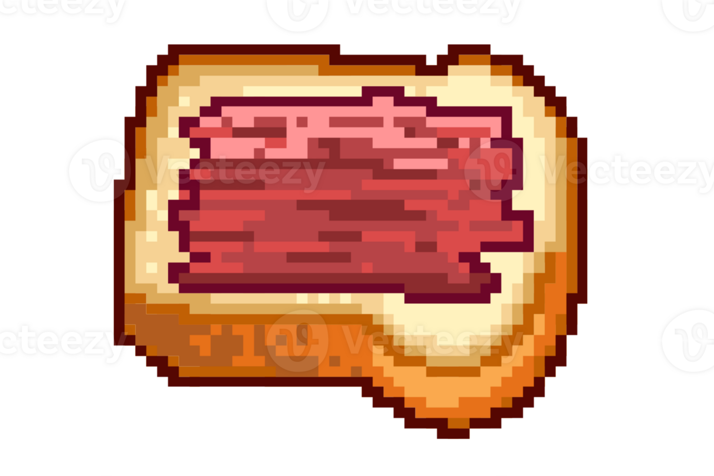 A Pixelated Jam Bread png