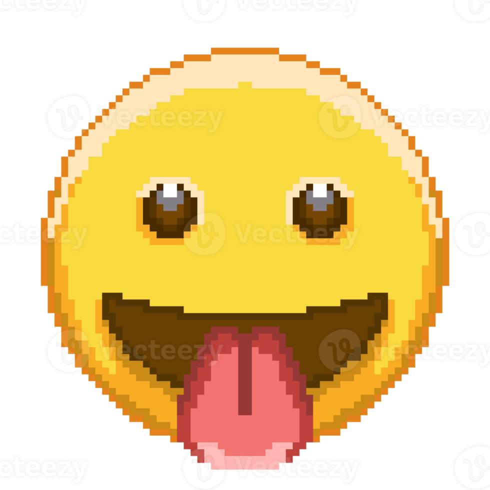 Pixelated Emoji Expression png