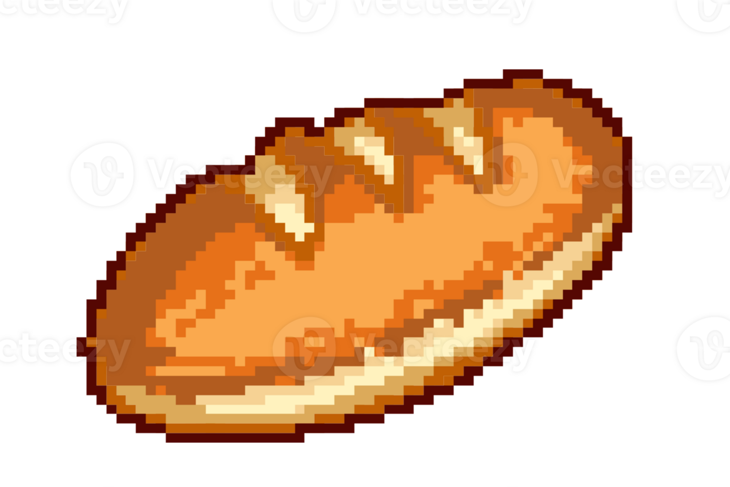 A Pixelated Bun Bread png