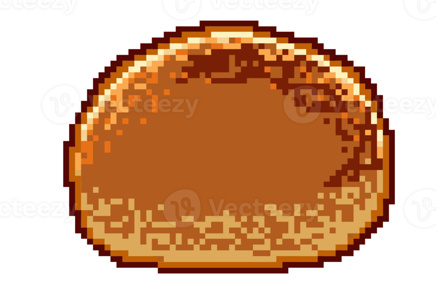 A Pixelated Bun Burger png