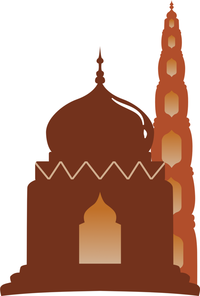 Elegant mosque illustration png