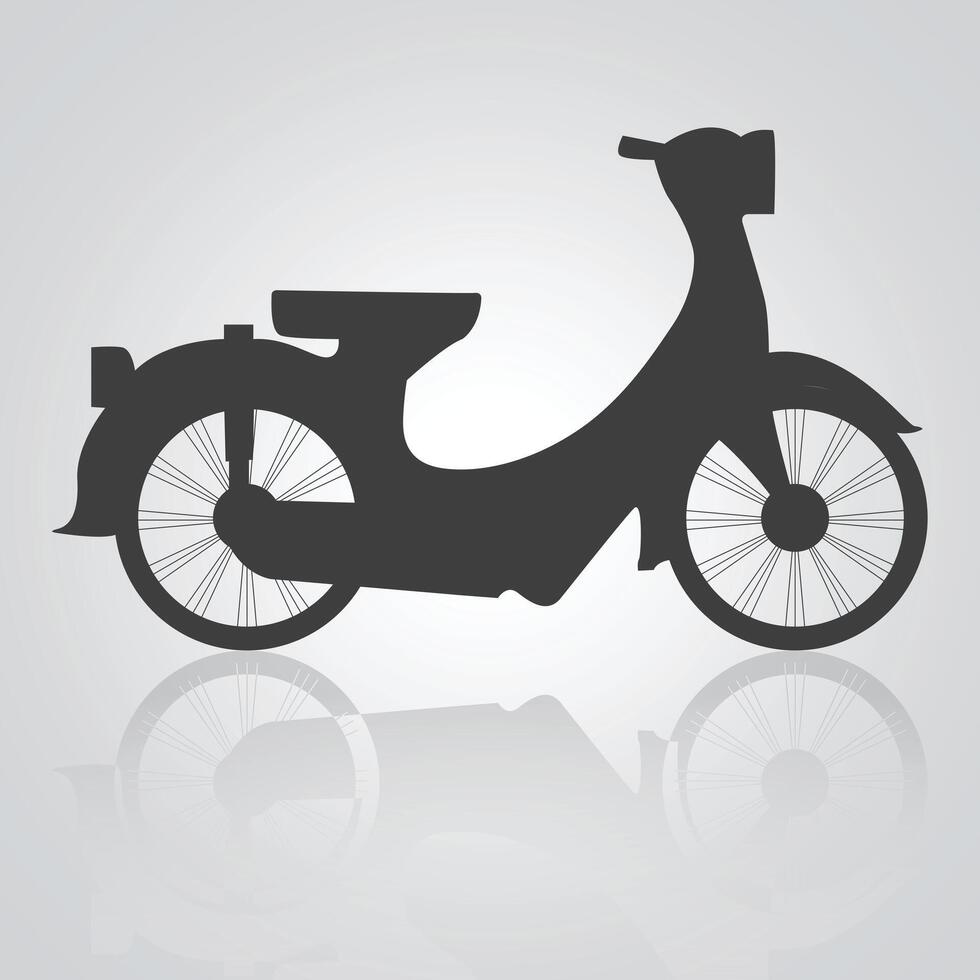 moto icon white and black color vector
