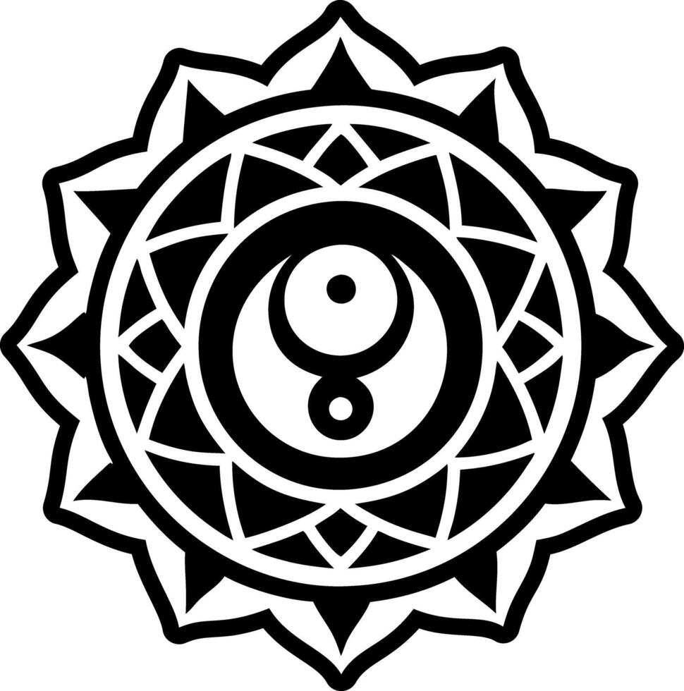 Emotional balance icon in filled style vector