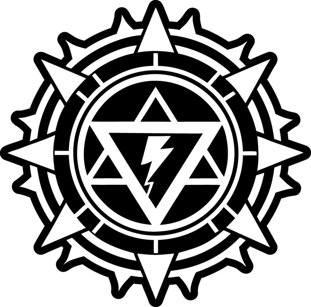 A solid style icon of energy symbol vector