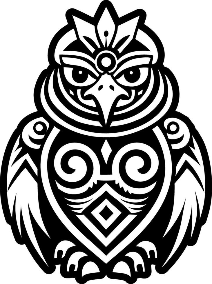 Manaia guardian icon in filled style vector