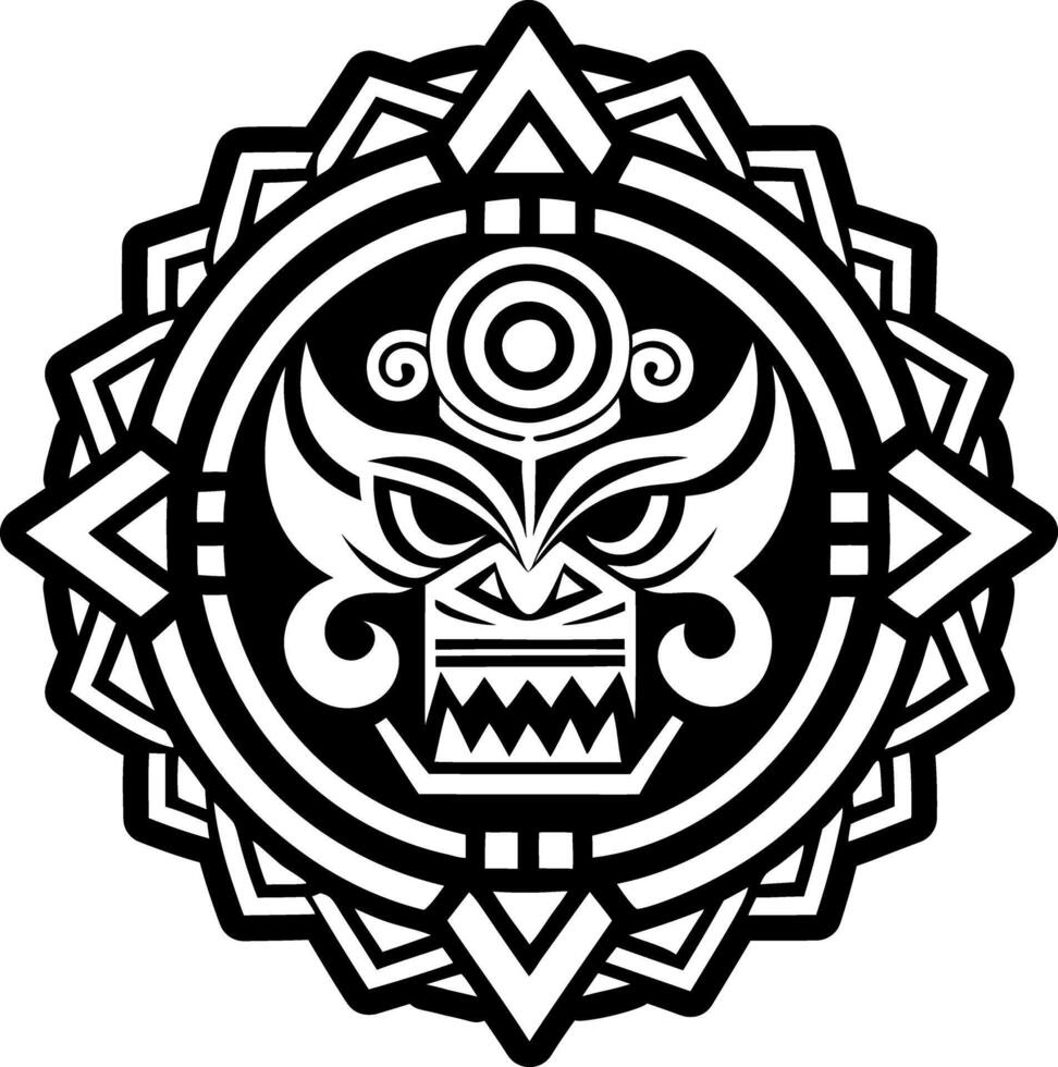 A filled style icon of earthquake god symbol vector