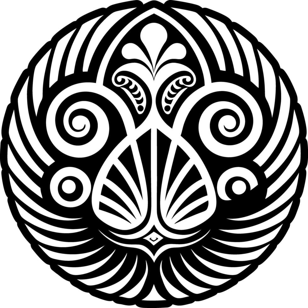 A filled style icon of paua shell symbol vector