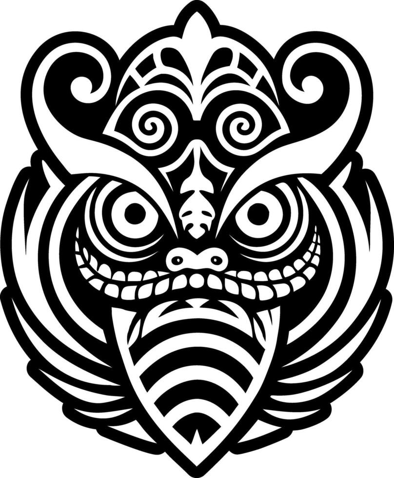 A solid style icon of tangaroa god symbol vector