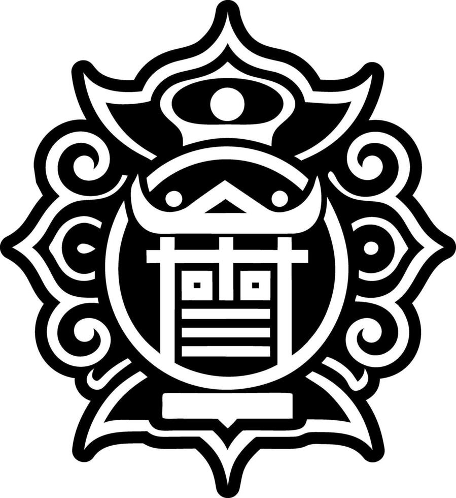 A solid style icon of wealth symbol vector
