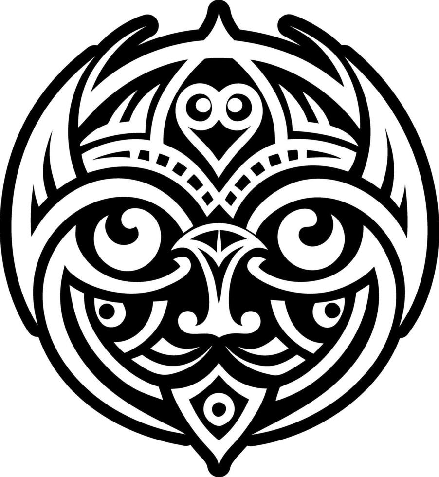 Whakairo carving icon in filled style vector