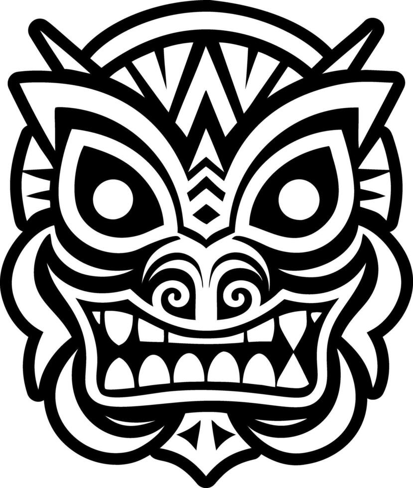 A solid style icon of maori hei symbol vector