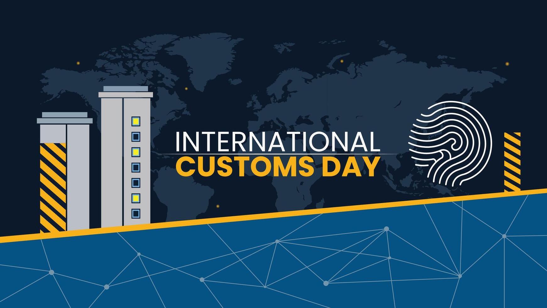 International customs day vector