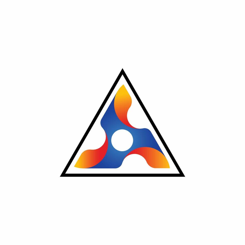 Triangle symbol, design logo illustration vector