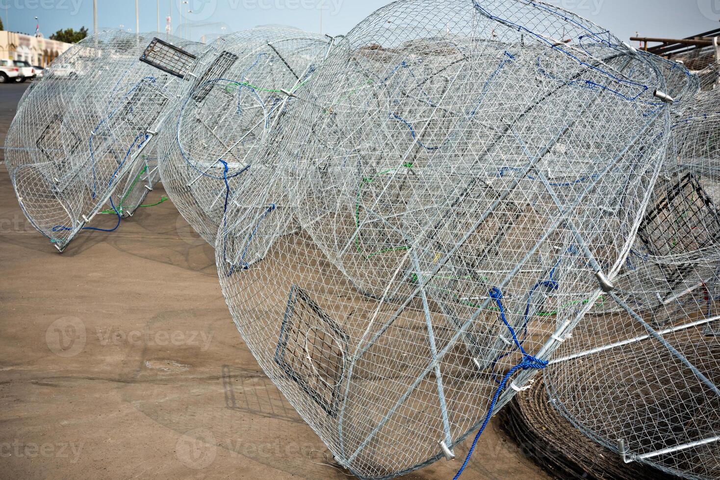 Metal fishing nets photo