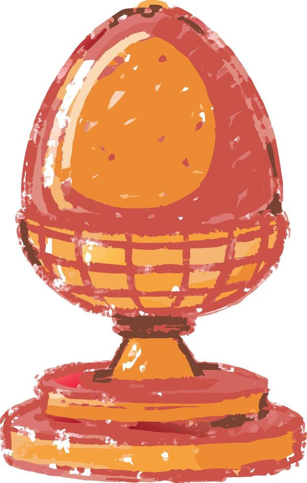 Vibrant Modern Award Statue Illustration for Creativity Recognition vector