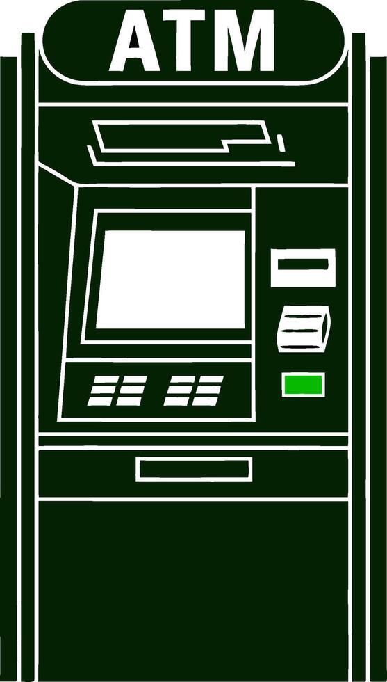 Illustration of ATM Machine for Banking and Financial Transactions vector