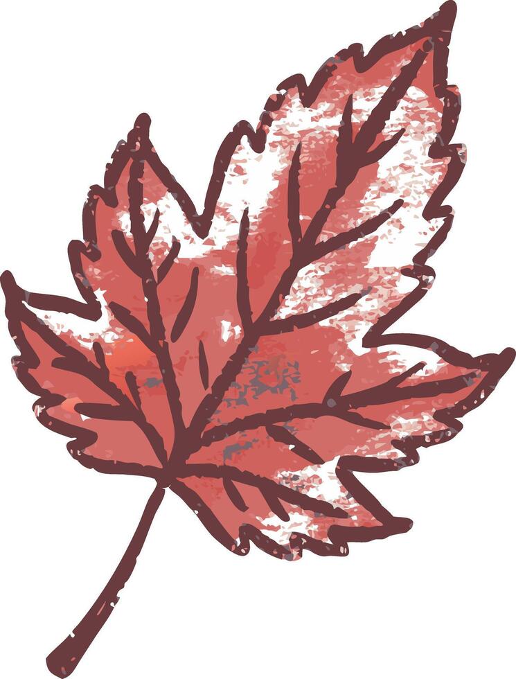 Vibrant Autumn Red Maple Leaf Illustration for Fall Decor and Nature Themes vector
