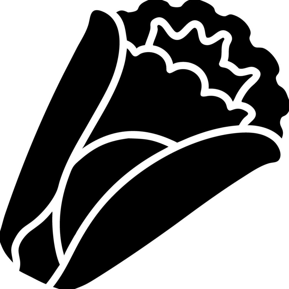 Taco Minimalist Food Design for Restaurant and Menu Graphics vector