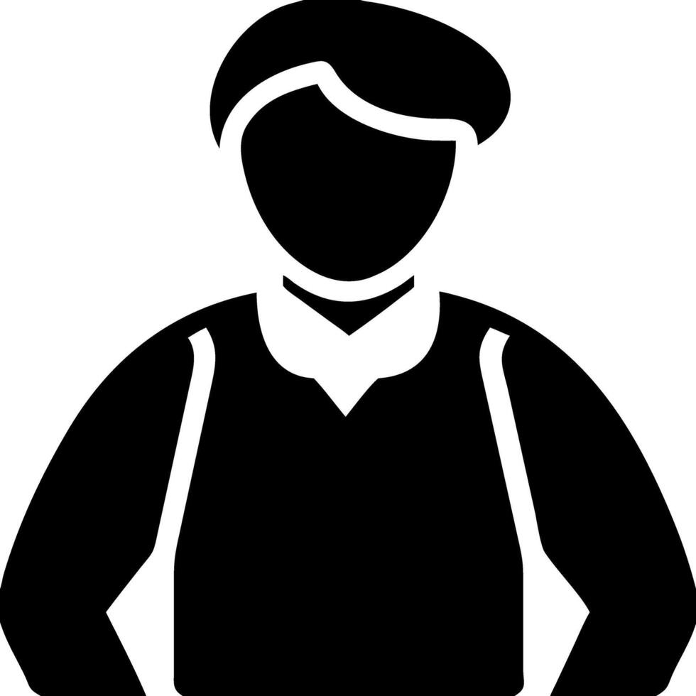 Generic Male Avatar for User Profile Placeholder vector