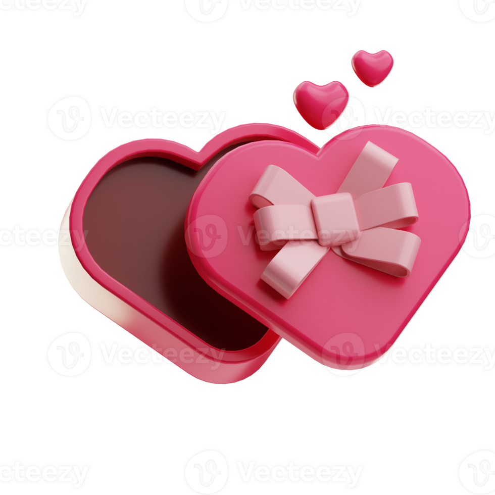 Love Gift Valentine ivent illustration 3d png