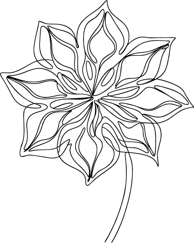 Elegant Floral Line Art Design for Modern Decor and Stationery vector