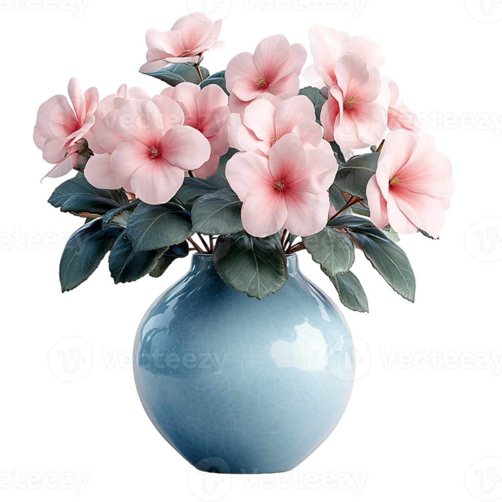 Classic Flower Vase Clipart Isolated on Transparent Background for Easy Integration png