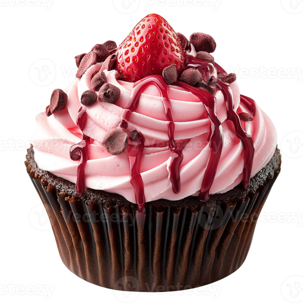 Tasty Cupcake Isolated on Transparent Background for Food Projects png