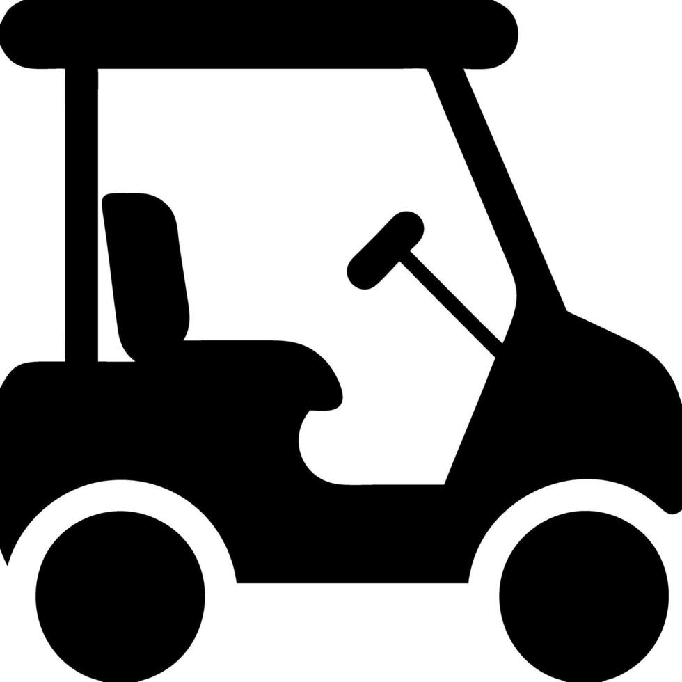 Golf Cart Illustration for Transportation and Leisure Activities vector