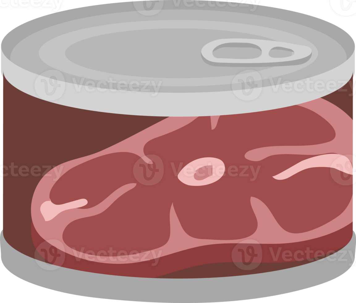 Illustration of Canned beef, meat png