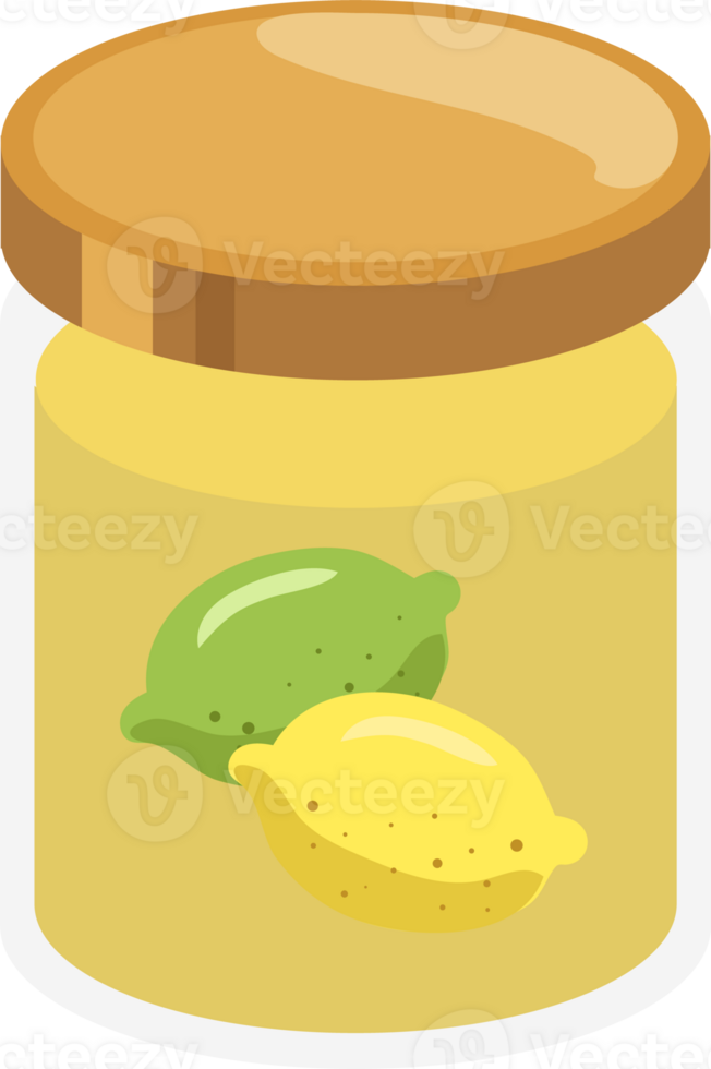 Illustration of Lemon Jam Jar png